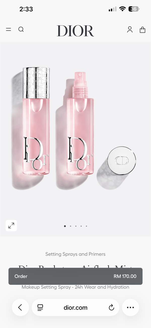DIOR FACE SETTING SPRAY